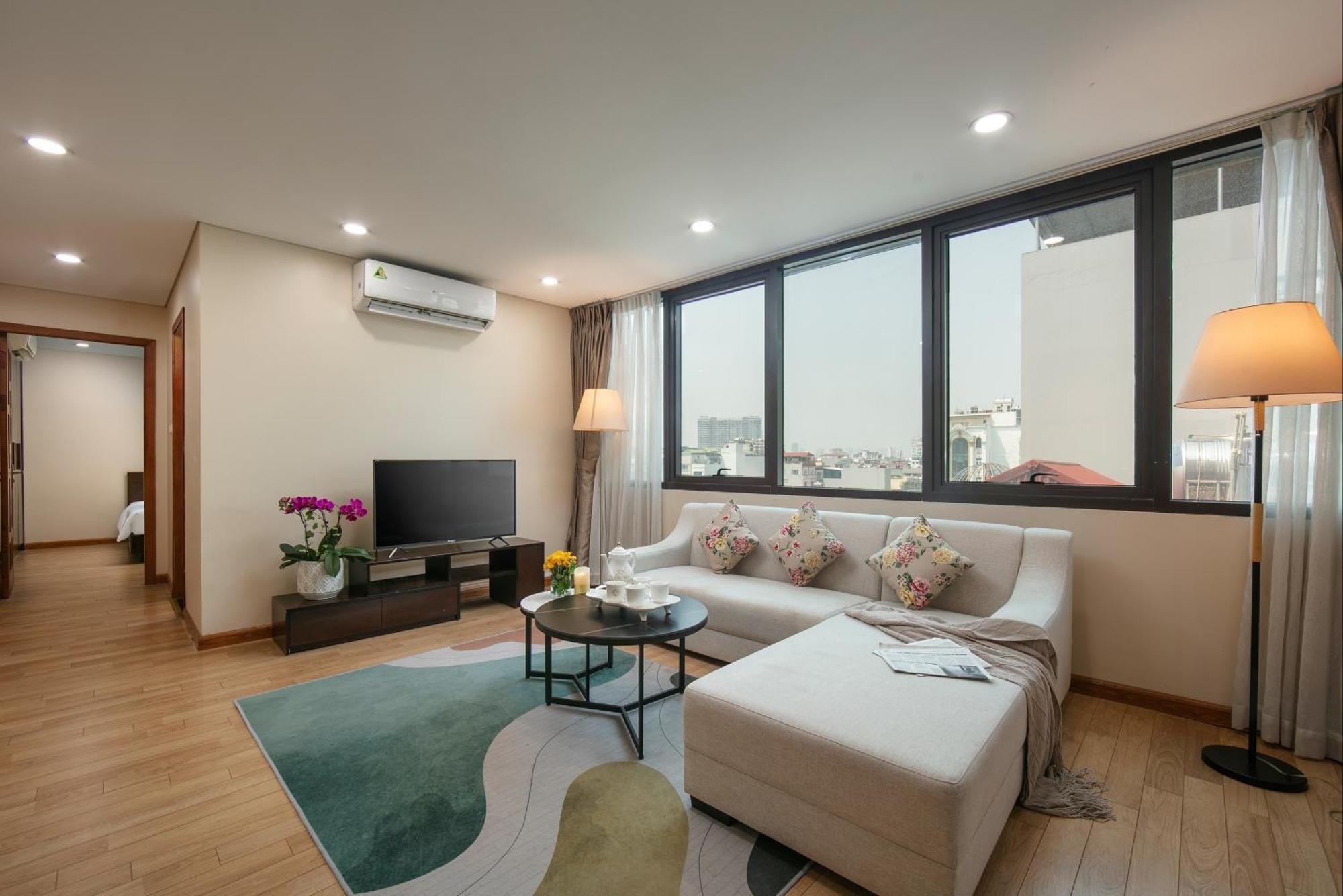 Hb Serviced Apartment - 121B Quan Hoa Hanoï Extérieur photo