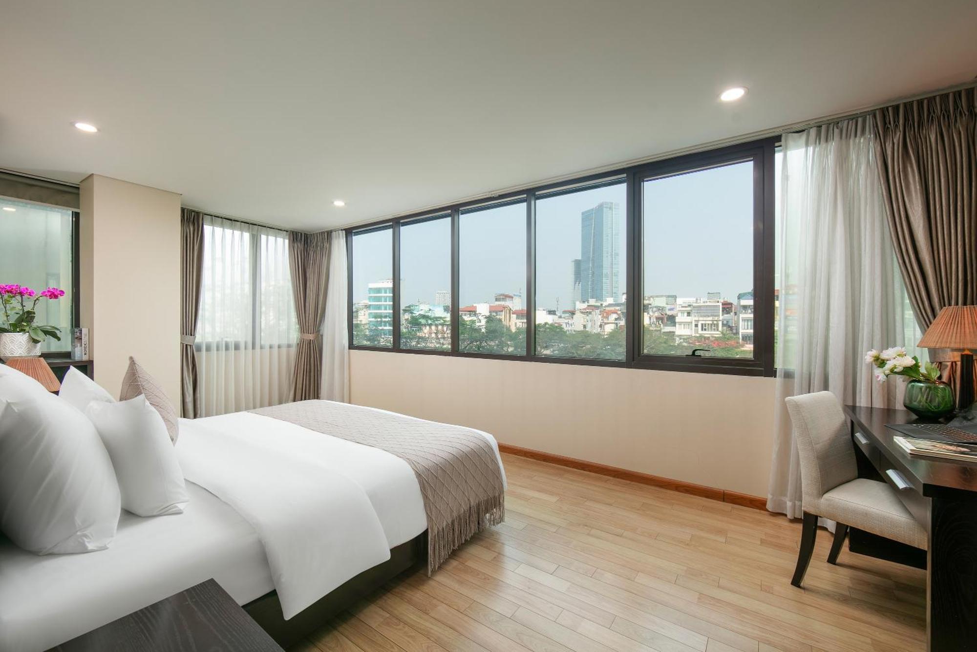 Hb Serviced Apartment - 121B Quan Hoa Hanoï Extérieur photo
